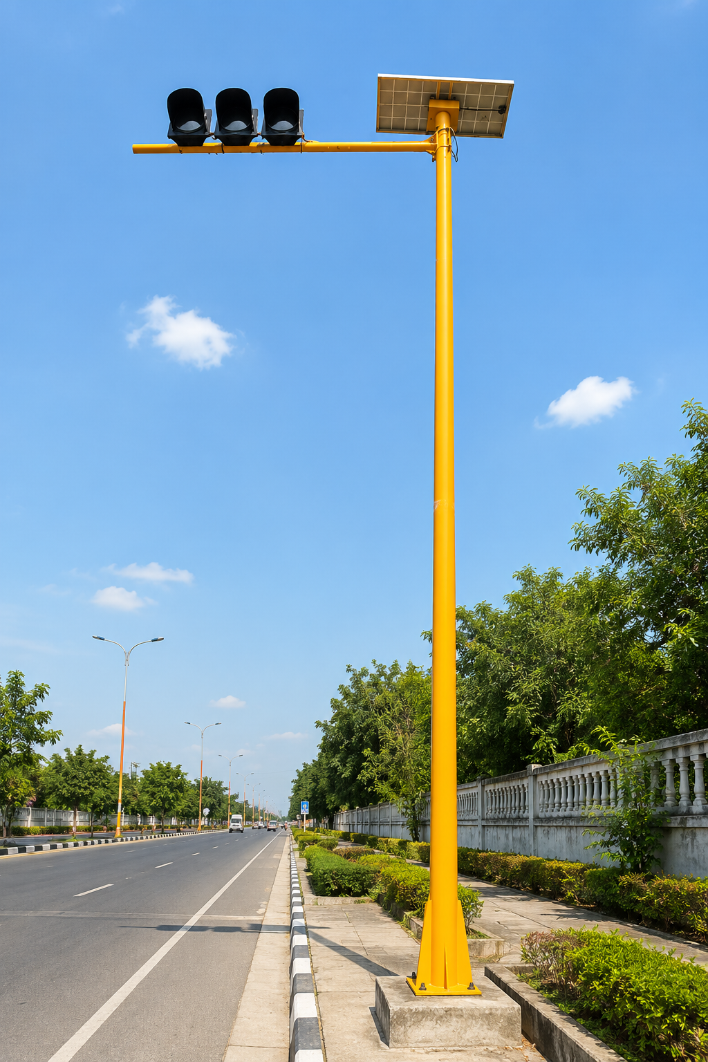 Cantilever Pole Installation